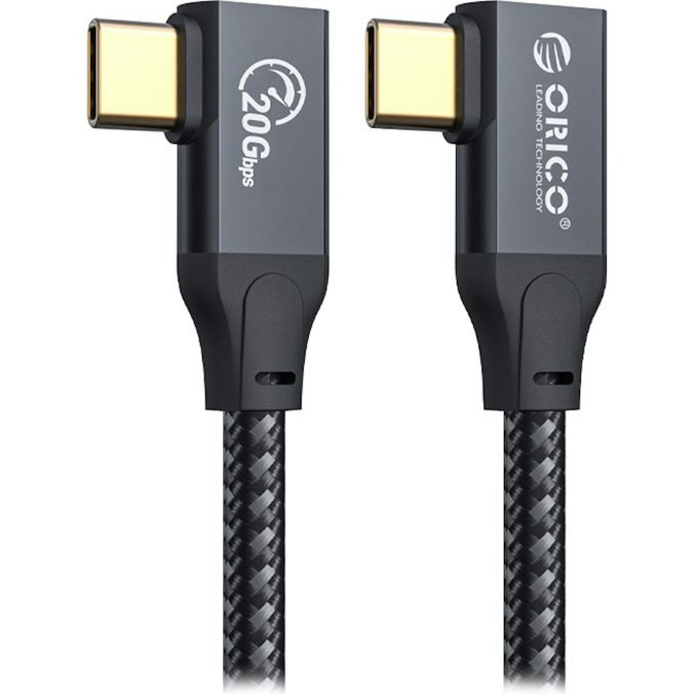 A large main feature product image of ORICO 1m USB-C 3.2 USB-C to USB-C Cable - Black
