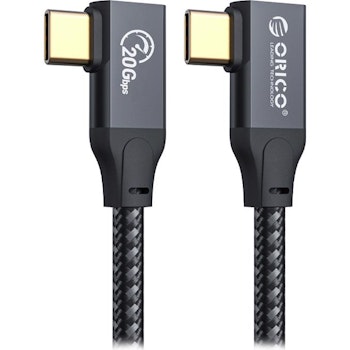 Product image of ORICO 1m USB-C 3.2 USB-C to USB-C Cable - Black - Click for product page of ORICO 1m USB-C 3.2 USB-C to USB-C Cable - Black
