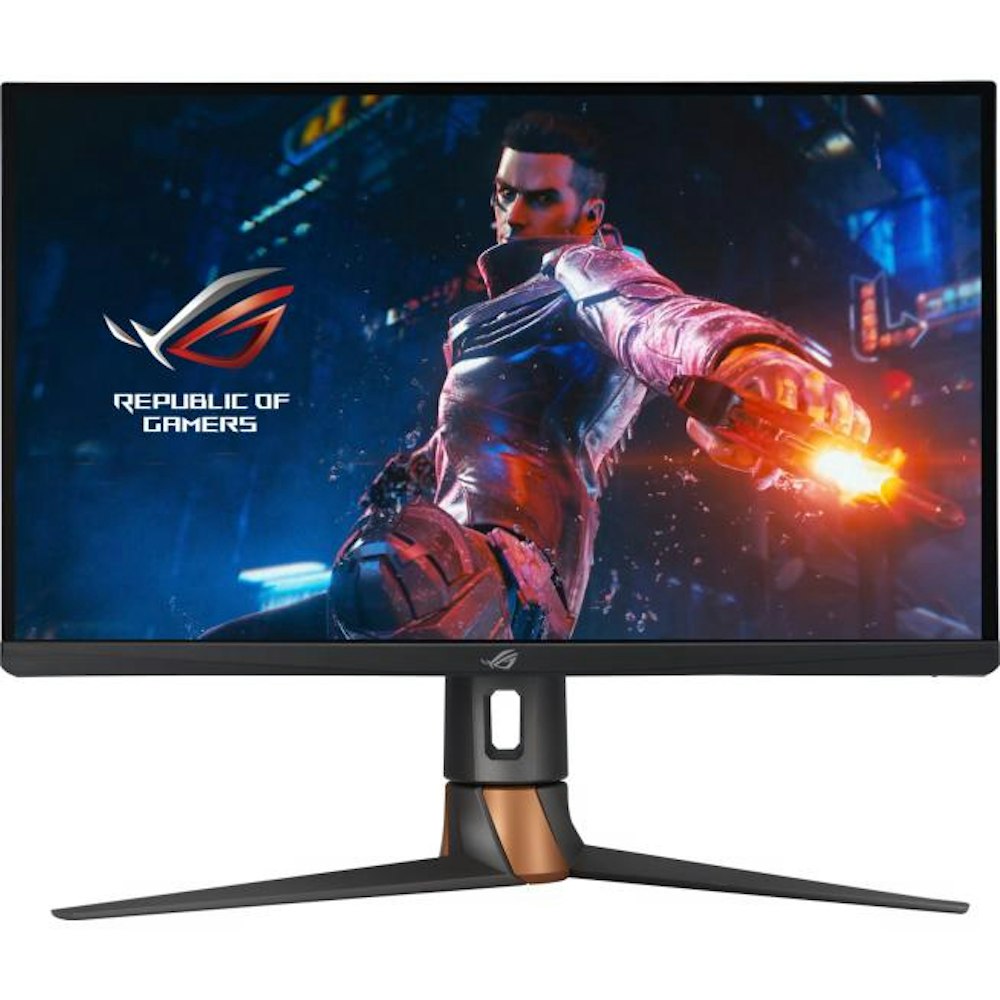 A large main feature product image of ASUS ROG Swift PG27AQN 27" 1440p 360Hz IPS Monitor