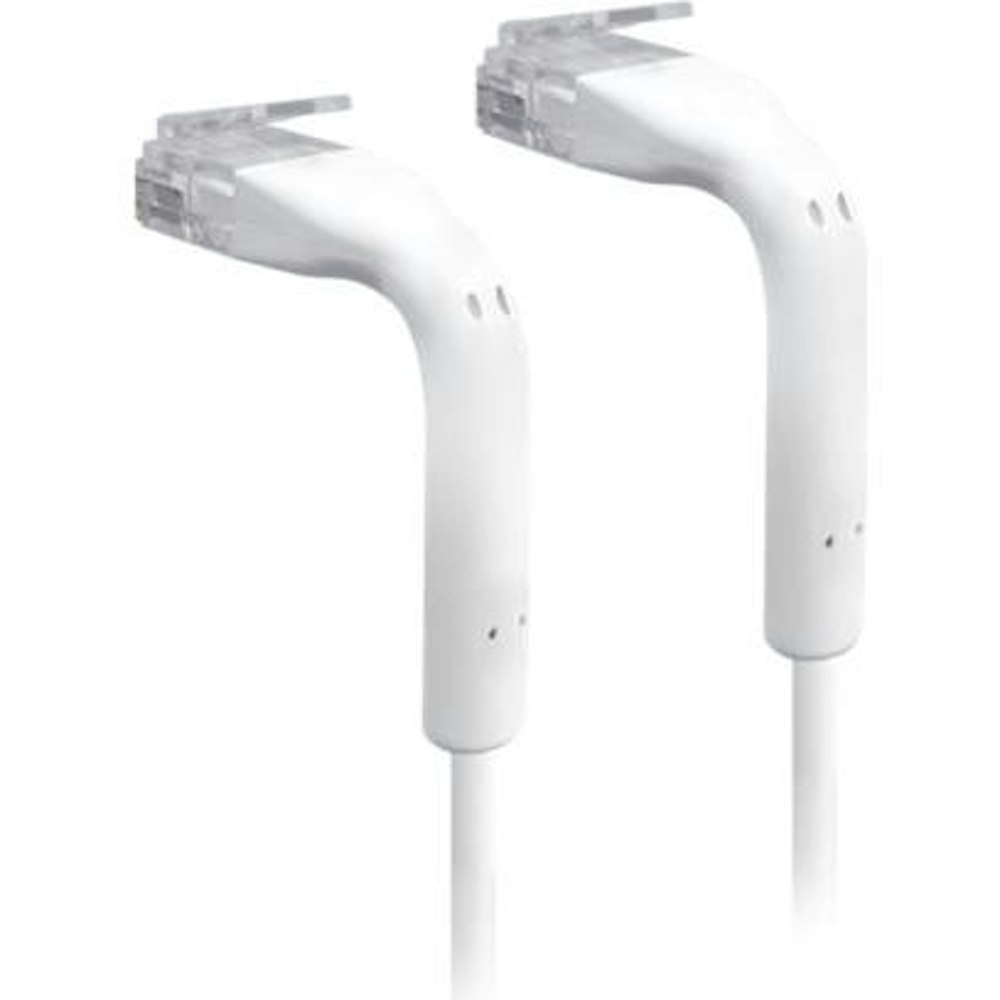 A large main feature product image of Ubiquiti UniFi Cat6 1m Ultra-Thin Bendable Patch Cable - White