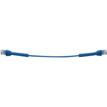 A large main feature product image of Ubiquiti UniFi Ultra-Thin Cat6 Patch Cable - 0.1m (Blue)