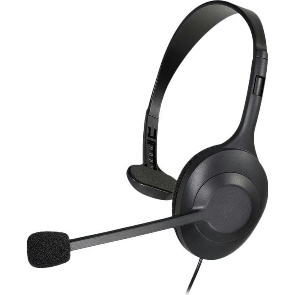 A large main feature product image of Audio-Technica AT-101USB Single Ear Headset with Microphone