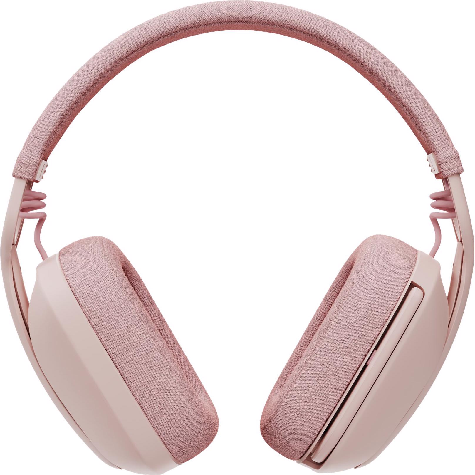 A large main feature product image of Logitech Zone Vibe 100 Wireless Bluetooth Headset - Rose