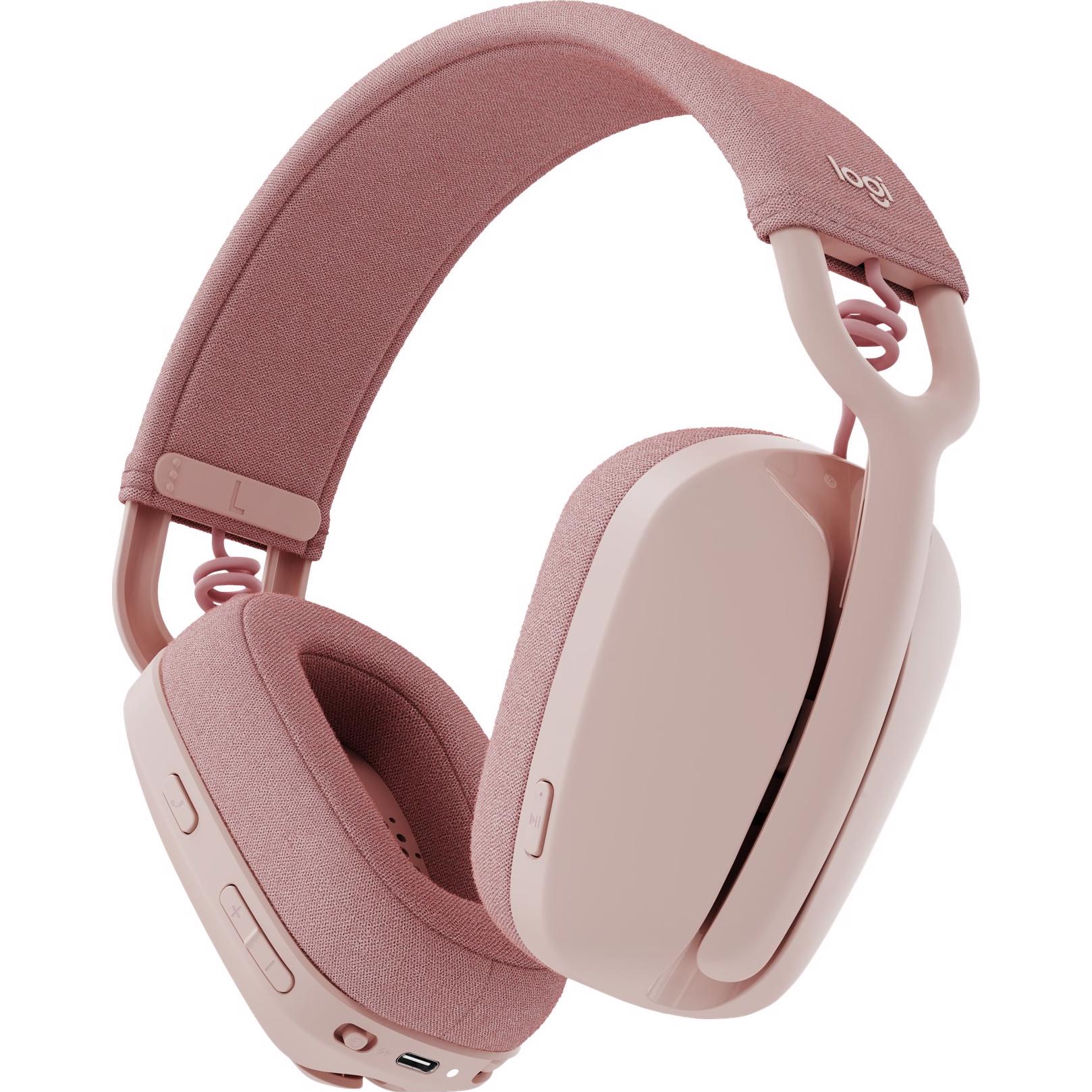 Logitech Zone Vibe 100 Wireless Bluetooth Headset Rose PLE