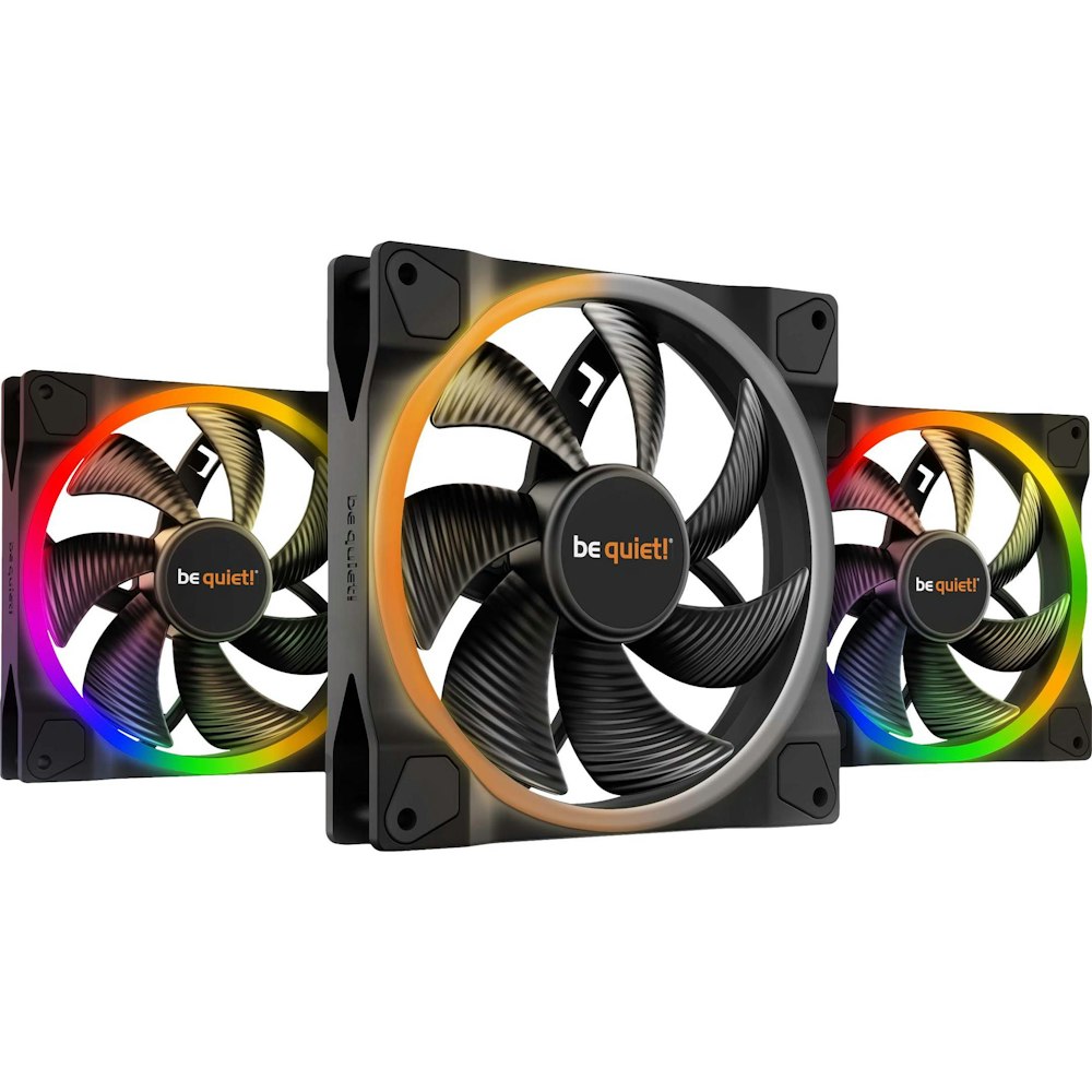A large main feature product image of be quiet! Light Wings ARGB 140mm PWM Fan - Triple-Pack