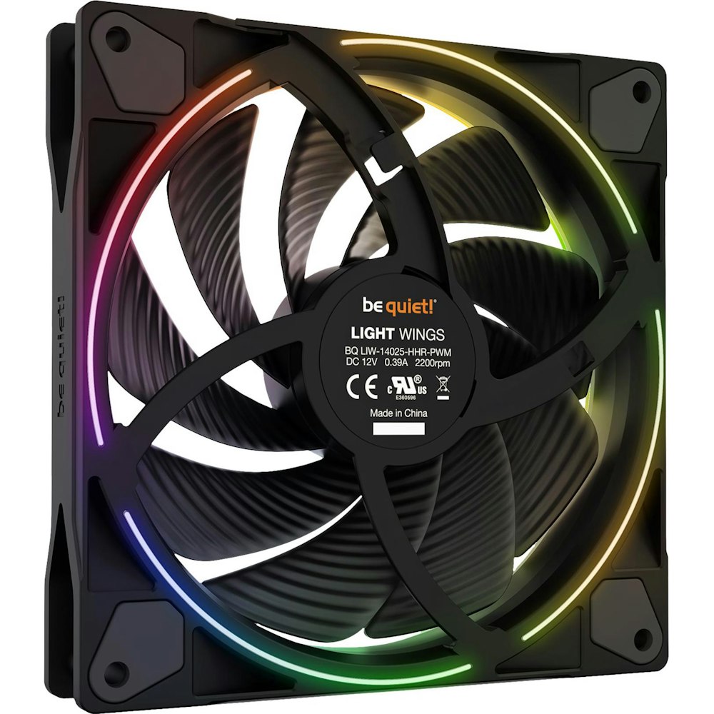 A large main feature product image of be quiet! Light Wings ARGB 140mm PWM High-Speed Fan
