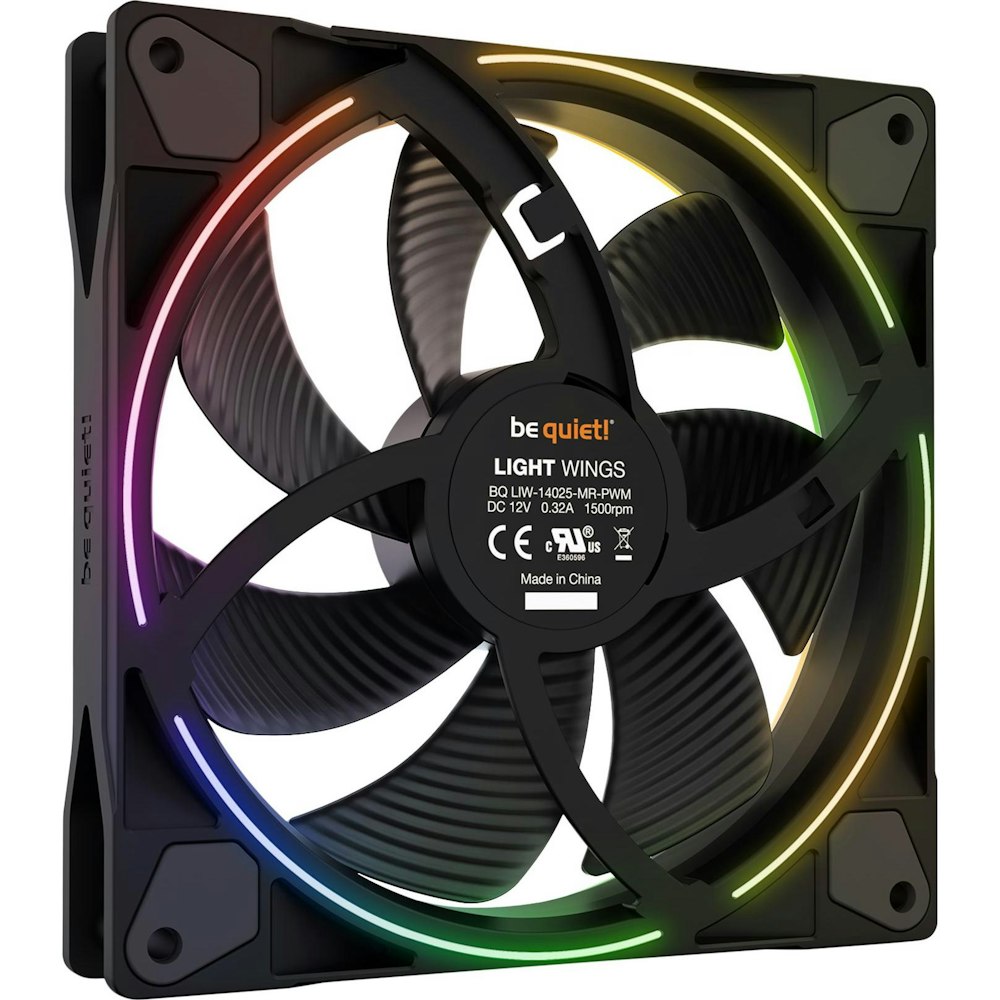 A large main feature product image of be quiet! Light Wings ARGB 140mm PWM Fan