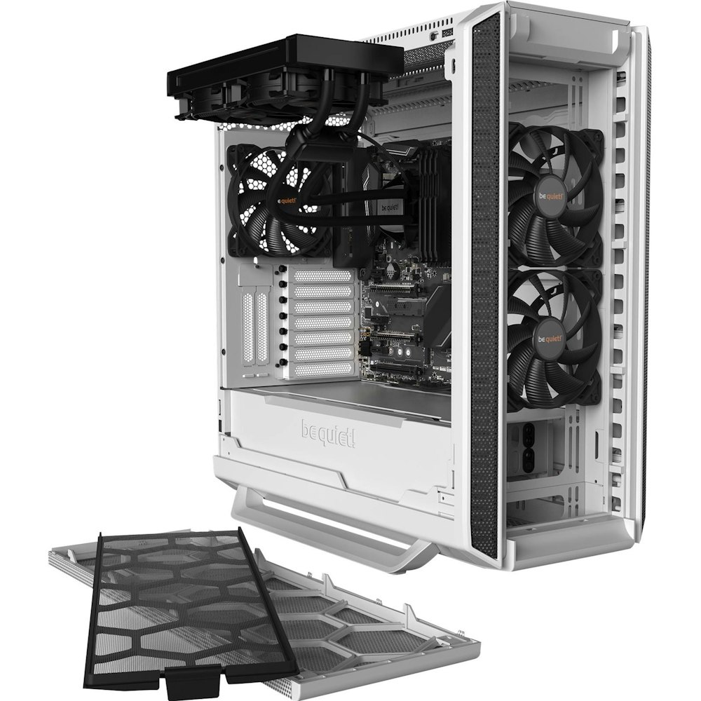 A large main feature product image of be quiet! SILENT BASE 802 TG Mid Tower Case - White