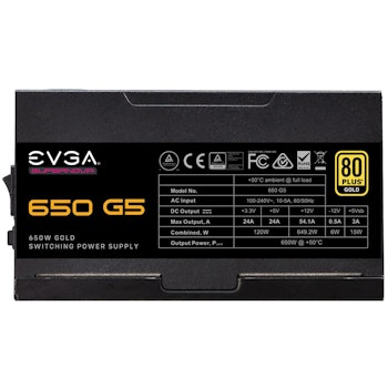 Product image of EVGA SuperNOVA 650 G5 650W Gold ATX Modular PSU - Click for product page of EVGA SuperNOVA 650 G5 650W Gold ATX Modular PSU