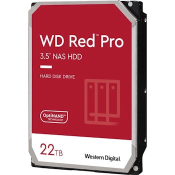 Product image of WD Red Pro 3.5" NAS HDD - 22TB 512MB - Click for product page of WD Red Pro 3.5" NAS HDD - 22TB 512MB