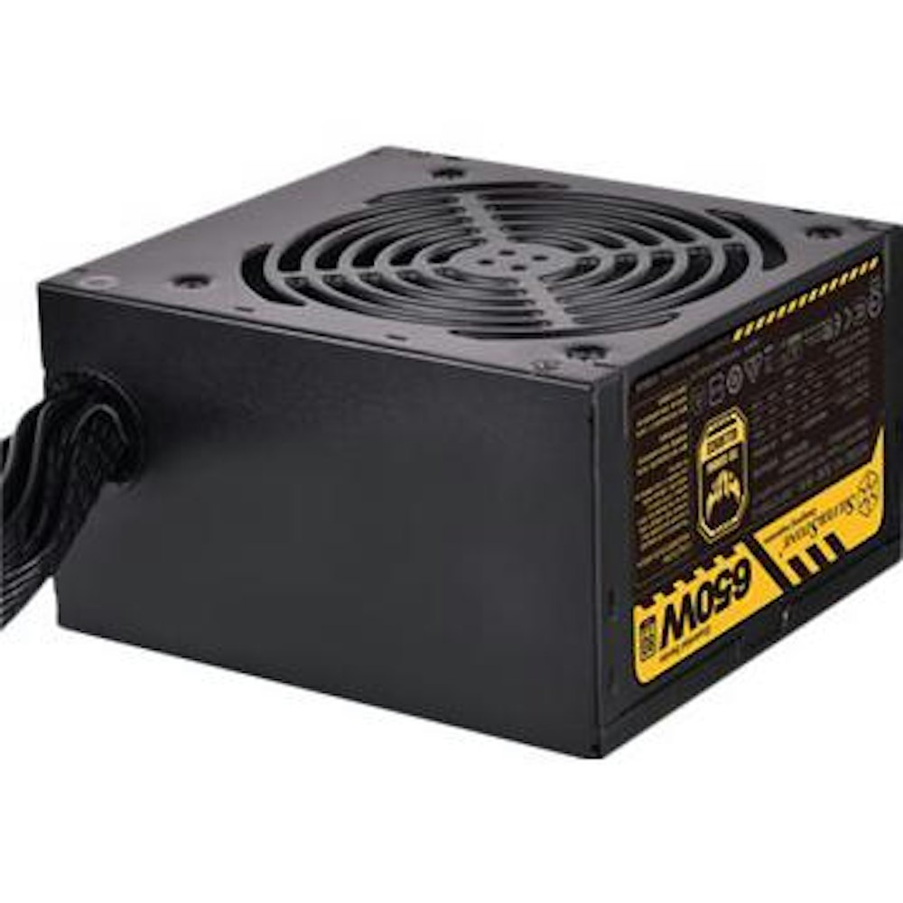 A large main feature product image of SilverStone ET650-G V1.2 650W Gold ATX PSU