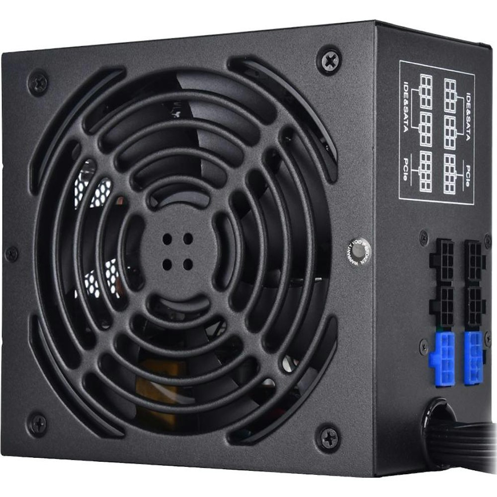 A large main feature product image of SilverStone SST-ET550-HG V1.2 Gold ATX Semi-Modular PSU