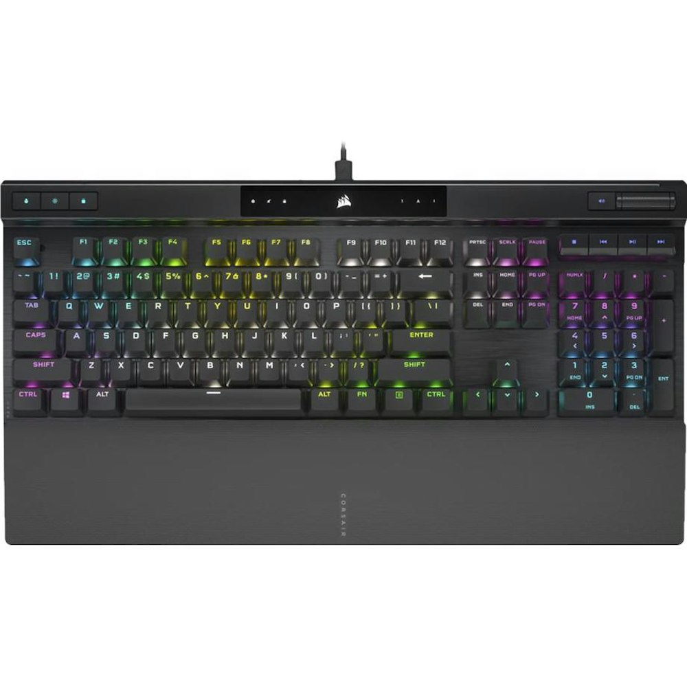 A large main feature product image of Corsair Gaming K70 PRO RGB Mechanical Keyboard (MX Brown Switch)