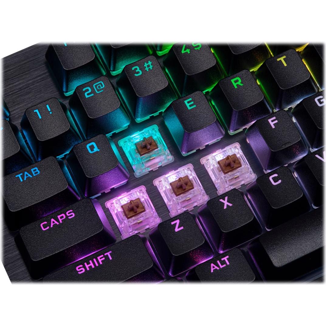 A large main feature product image of Corsair K70 RGB PRO Mechanical Gaming Keyboard (MX Brown Switch)