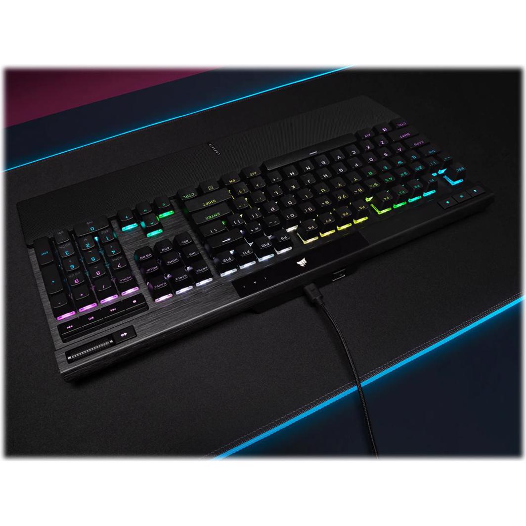 A large main feature product image of Corsair K70 RGB PRO Mechanical Gaming Keyboard (MX Brown Switch)