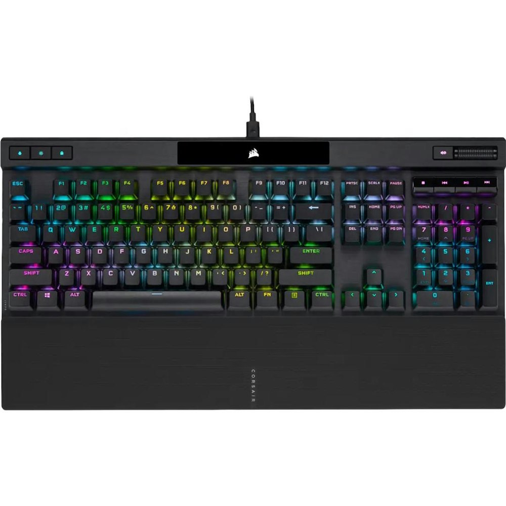 A large main feature product image of Corsair K70 RGB PRO Mechanical Gaming Keyboard (MX Speed Silver Switch)