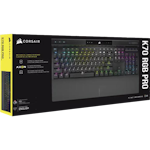 A small tile product image of Corsair K70 RGB PRO Mechanical Gaming Keyboard (MX Speed Silver Switch)