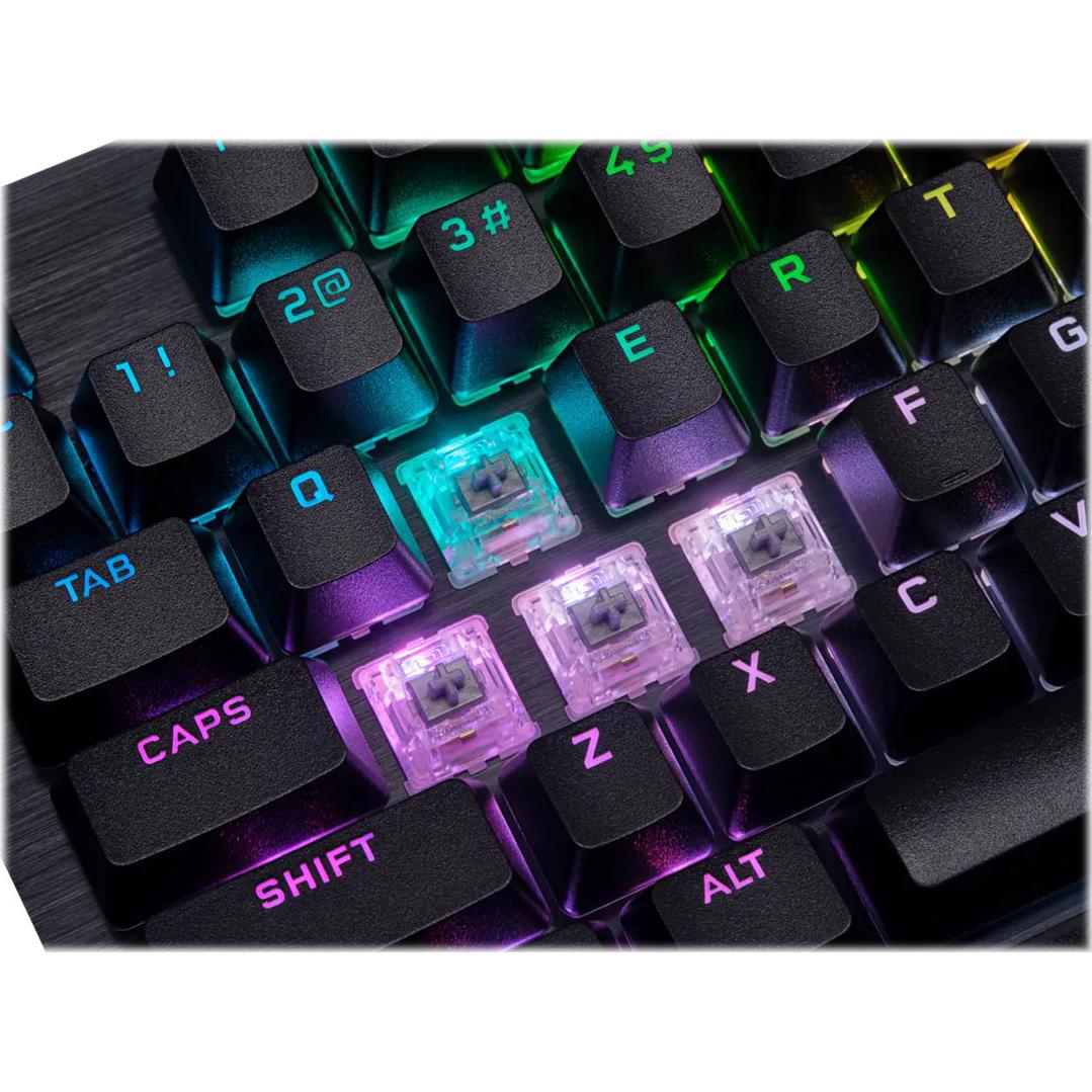 A large main feature product image of Corsair K70 RGB PRO Mechanical Gaming Keyboard (MX Speed Silver Switch)