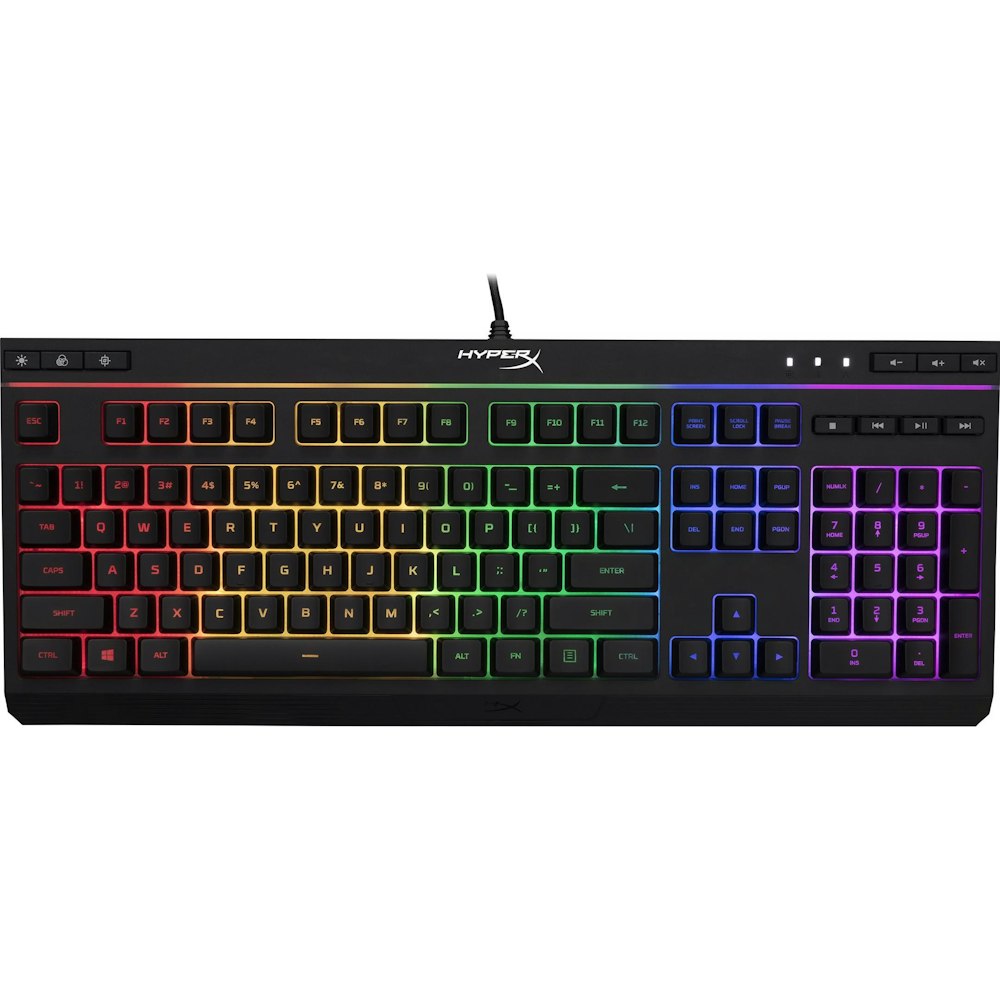 A large main feature product image of HyperX Alloy Core - RGB Gaming Keyboard (Membrane)
