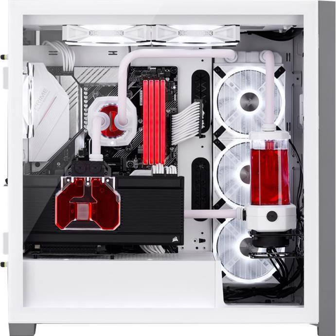 A large main feature product image of Corsair Hydro X Series XT Hardline 12mm Tubing — Satin White