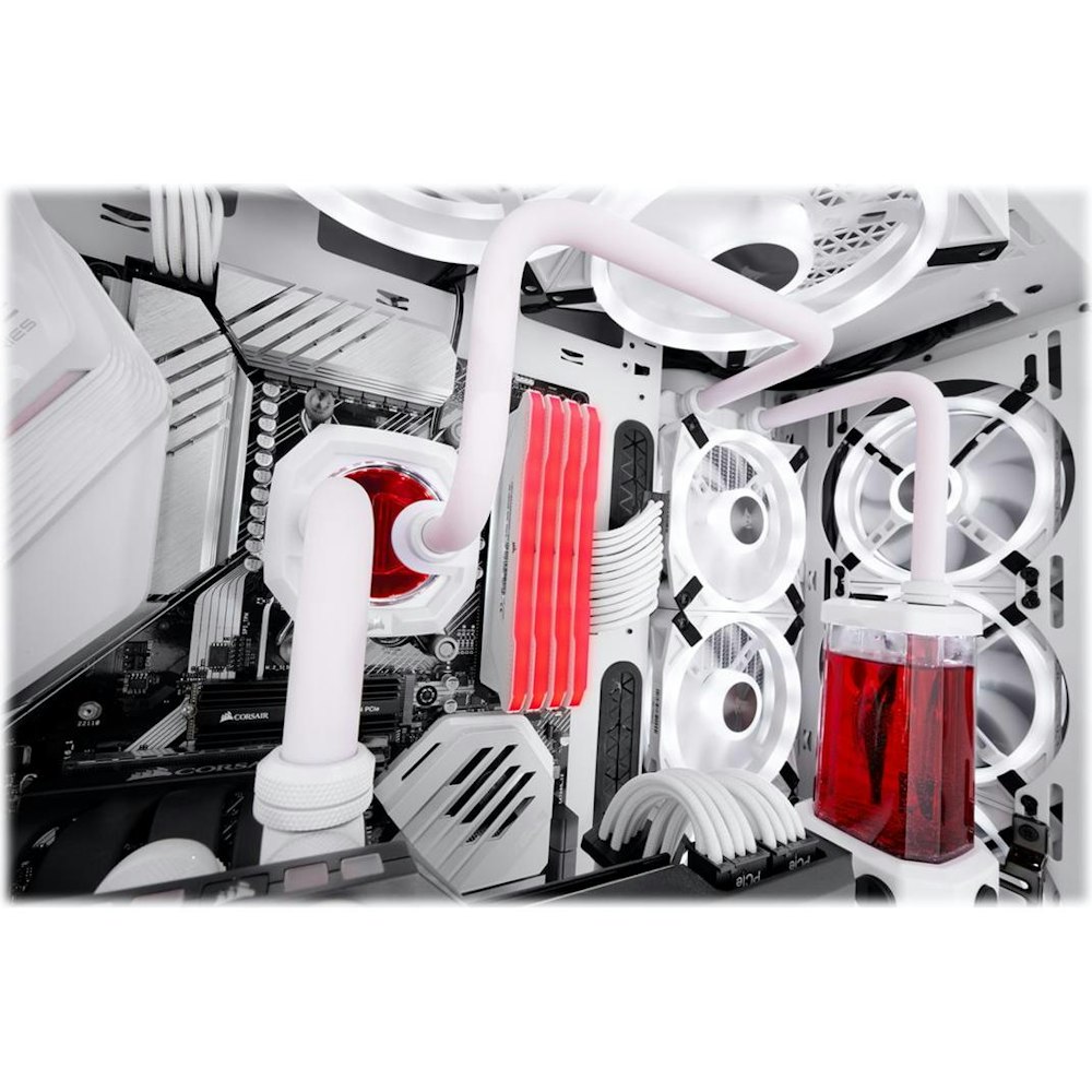 A large main feature product image of Corsair Hydro X Series XT Hardline 12mm Tubing — Satin White