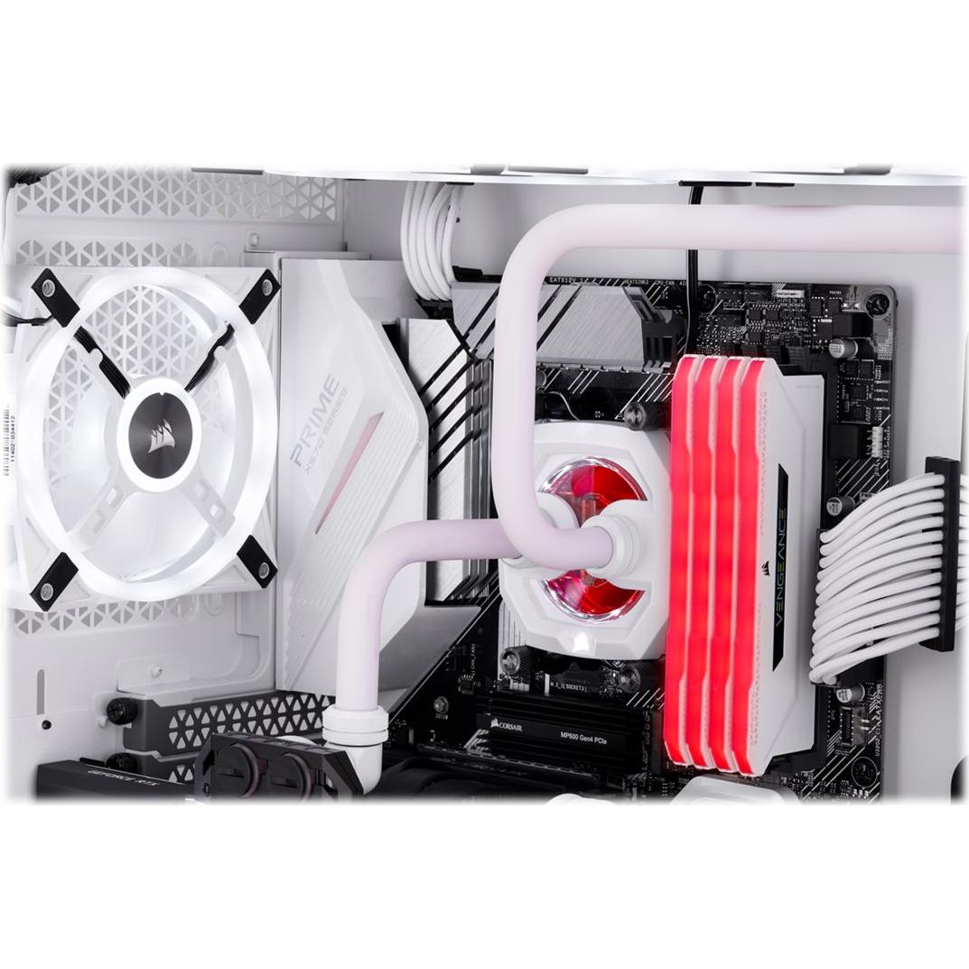 A large main feature product image of Corsair Hydro X Series XT Hardline 12mm Tubing — Satin White