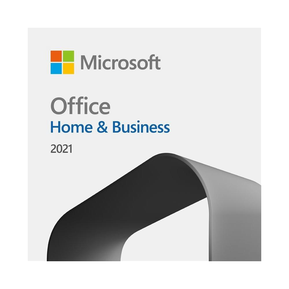 A large main feature product image of Microsoft Office 2021 Home and Business 1 User 1 Device - Medialess 
