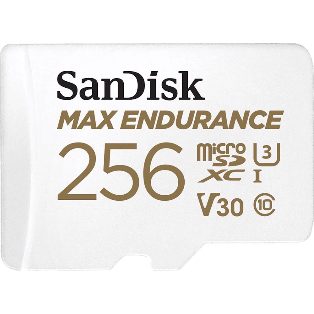 SanDisk MAX ENDURANCE microSDXC U3 V30 UHS-I microSD Card - 256GB