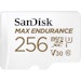 A product image of SanDisk MAX ENDURANCE 256GB microSDXC U3 V30 UHS-I microSD Card
