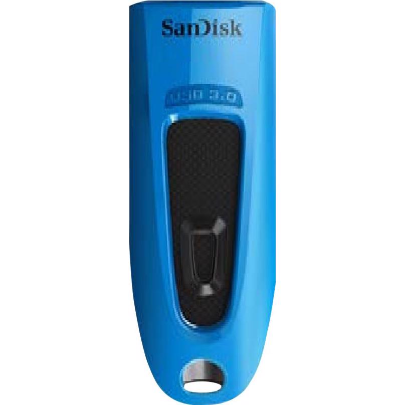 A large main feature product image of SanDisk Ultra USB 3.0 Flash Drive 32GB Blue