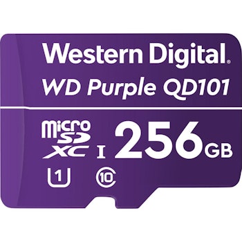 Product image of WD Purple Surveillance microSD Card - 256GB - Click for product page of WD Purple Surveillance microSD Card - 256GB