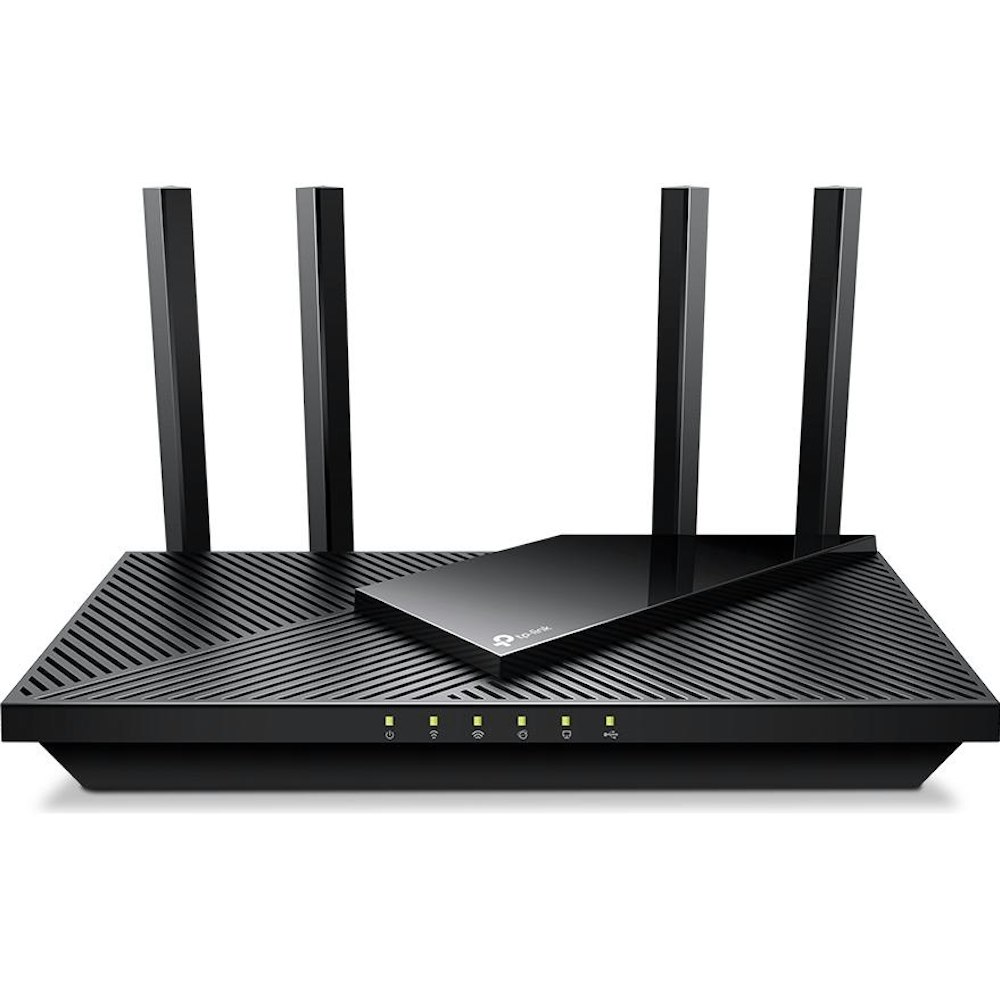 A large main feature product image of TP-Link Archer AX55 Pro - AX3000 Wi-Fi 6 Router with 2.5GbE