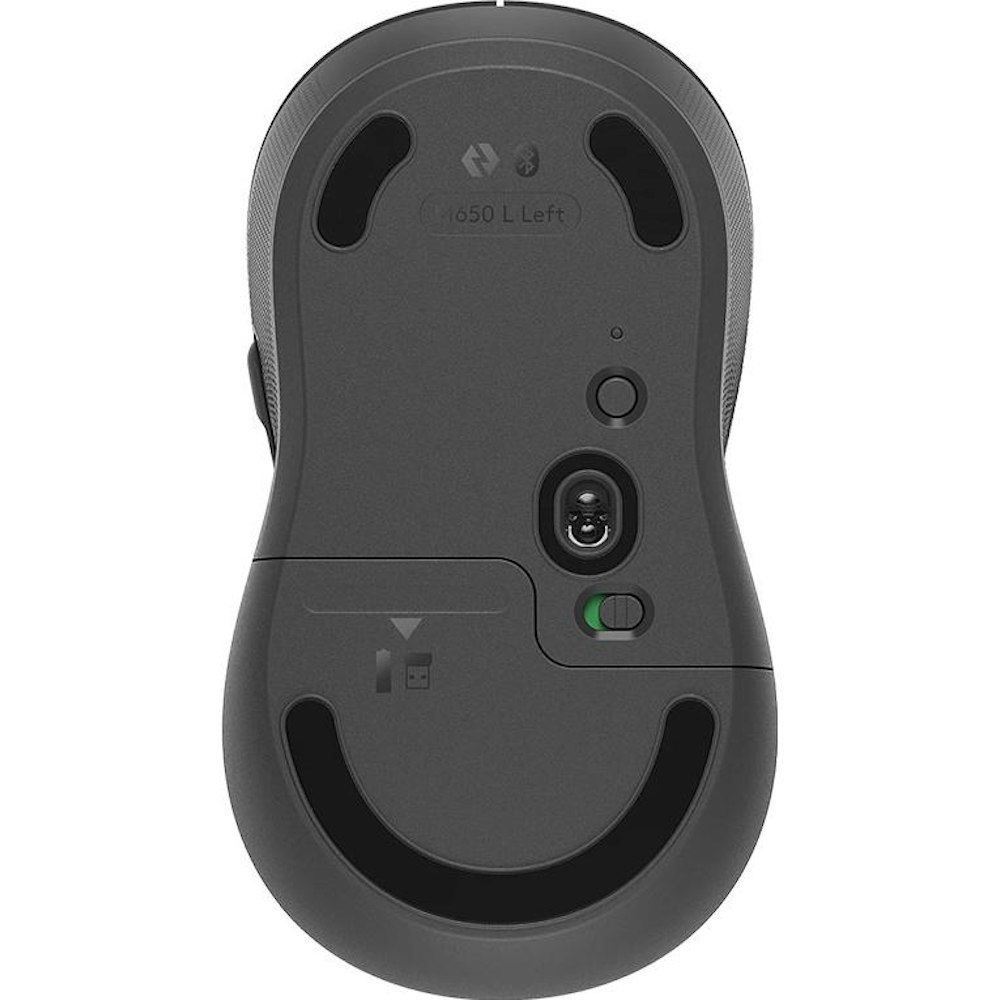 A large main feature product image of Logitech M650 Signature Left-Handed Wireless Mouse
