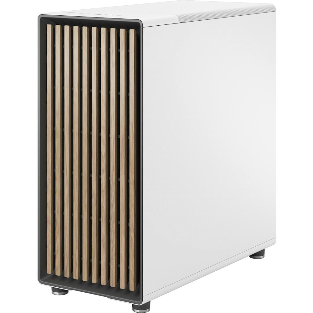 A large main feature product image of Fractal Design North Mid Tower Case - Chalk White