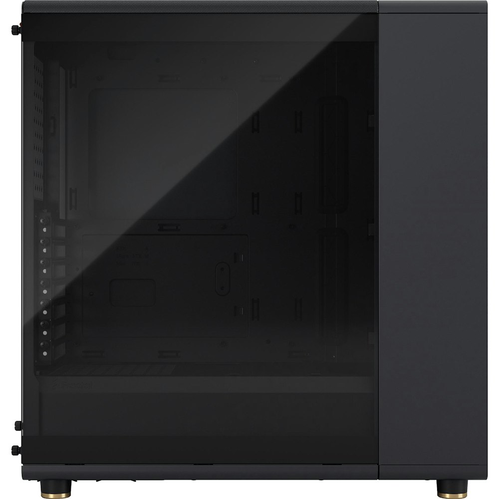 A large main feature product image of Fractal Design North TG Dark Tint Mid Tower Case - Charcoal Black