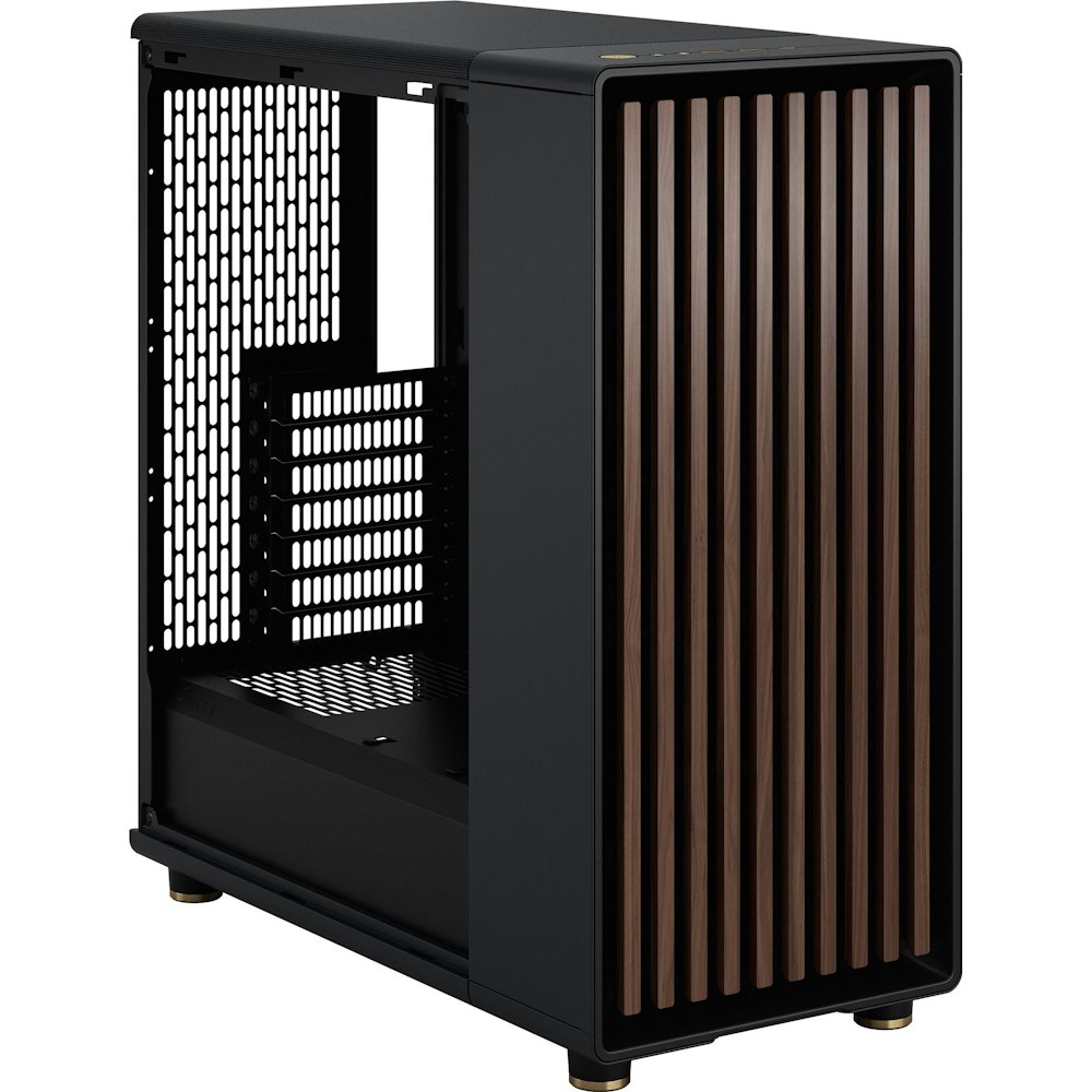 A large main feature product image of Fractal Design North TG Dark Tint Mid Tower Case - Charcoal Black