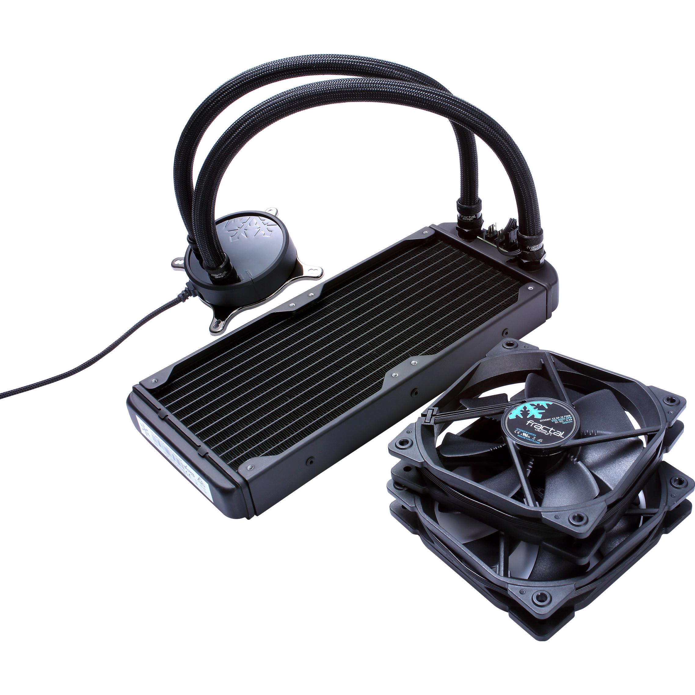 A large main feature product image of Fractal Design Celsius S24 240mm AIO Liquid CPU Cooler (Blackout)