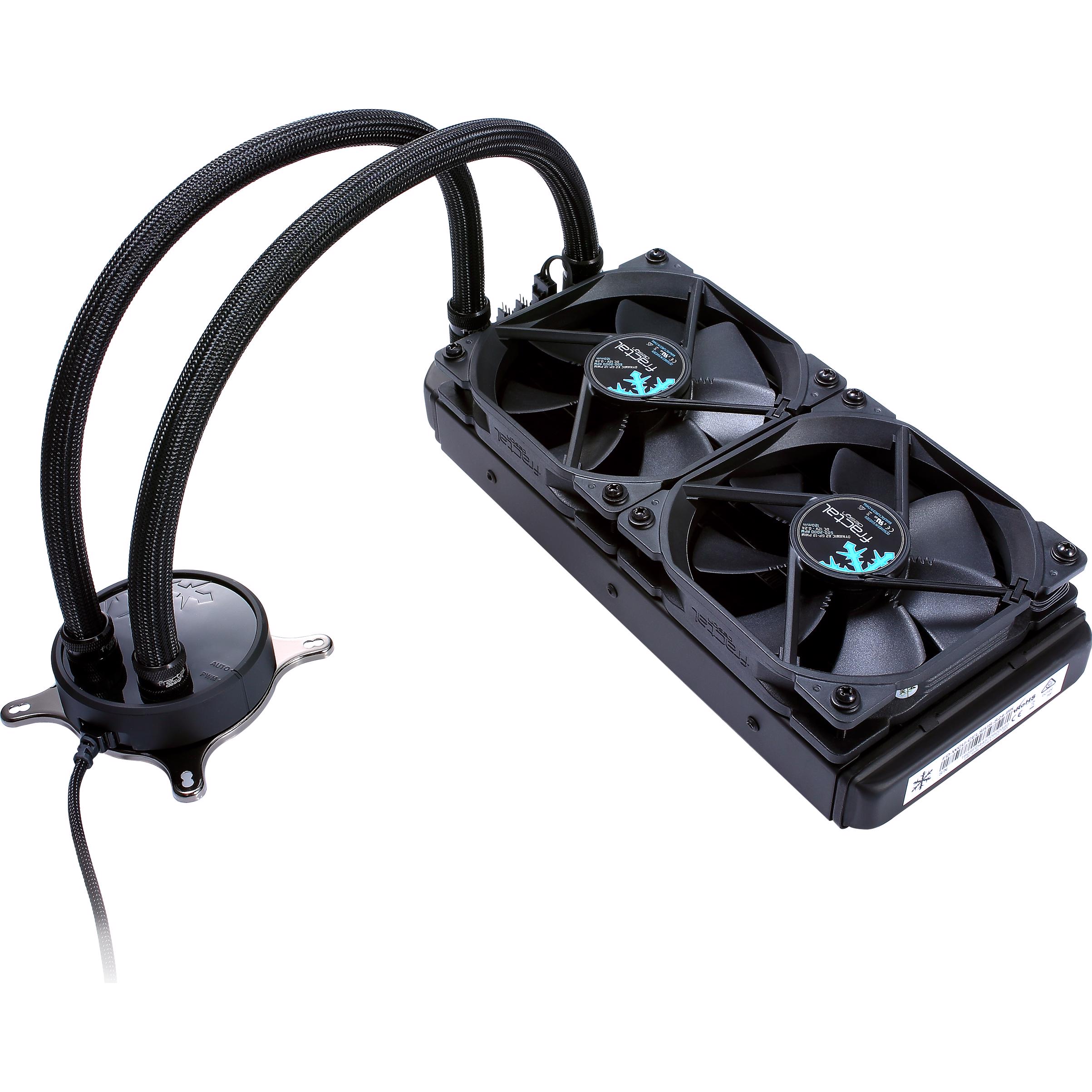 A large main feature product image of Fractal Design Celsius S24 240mm AIO Liquid CPU Cooler (Blackout)
