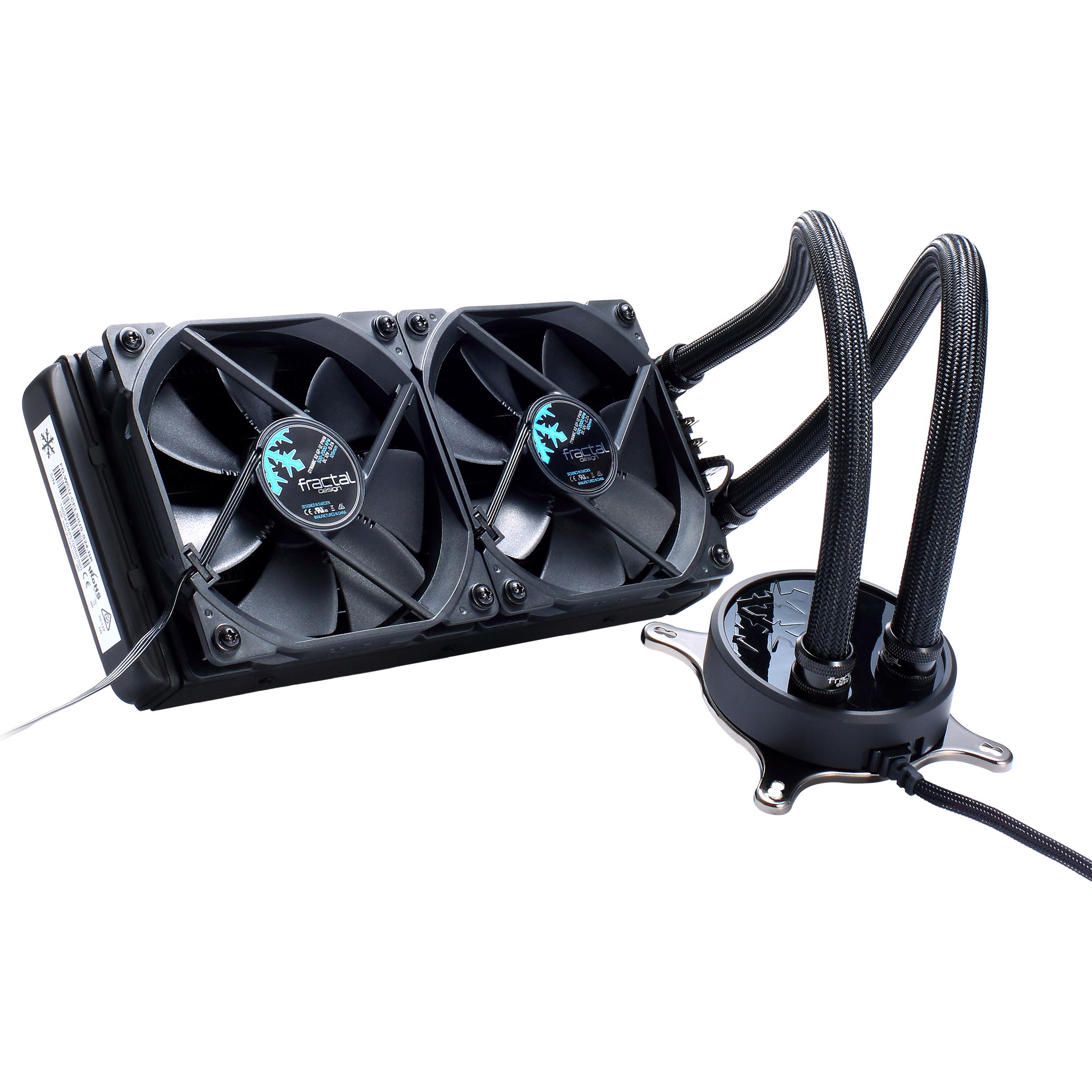 A large main feature product image of Fractal Design Celsius S24 240mm AIO Liquid CPU Cooler (Blackout)