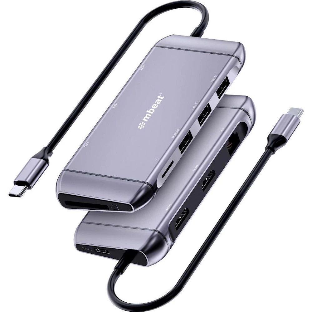 mbeat Elite X11 Dual HDMI 9-in-1 USB Type-C Docking Station