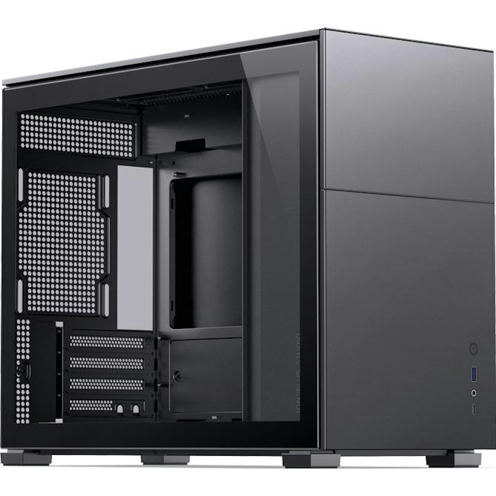 A large main feature product image of Jonsbo D31 Solid mATX Case - Black