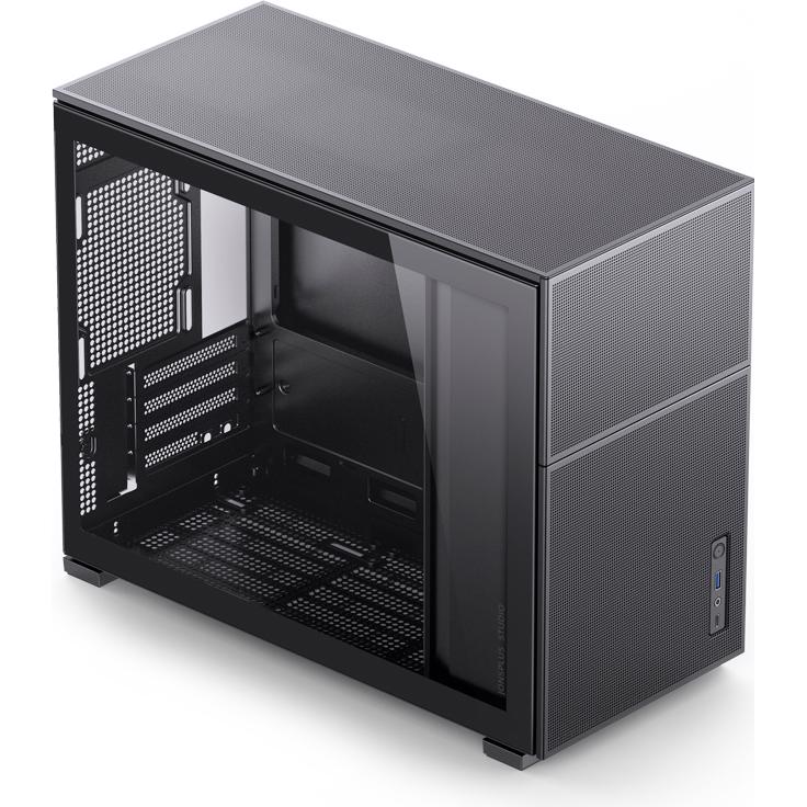 A large main feature product image of Jonsbo D31 MESH 31.3L Compact mATX Case (Black)