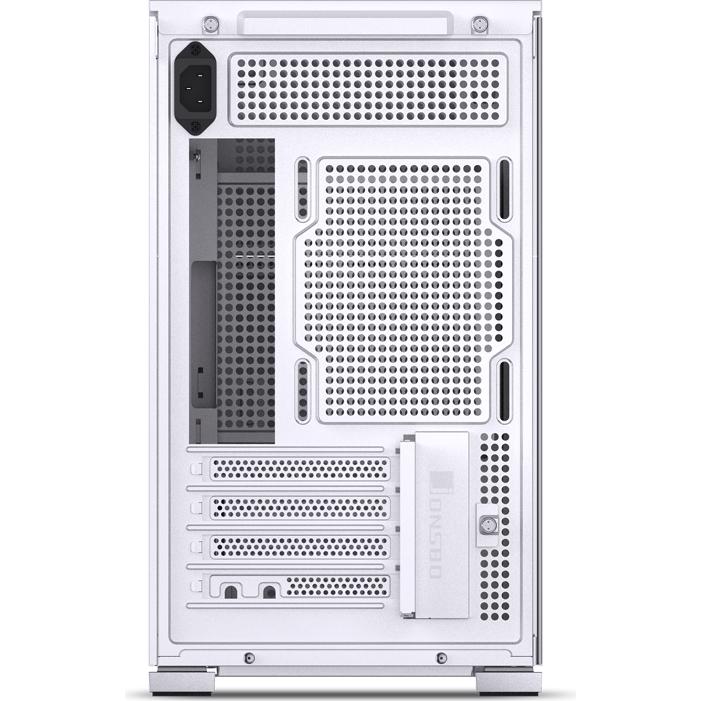 A large main feature product image of Jonsbo D31 Solid 31.3L Compact mATX Case w/ LCD (White)