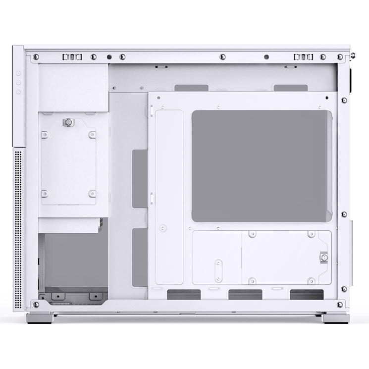A large main feature product image of Jonsbo D31 Solid 31.3L Compact mATX Case w/ LCD (White)