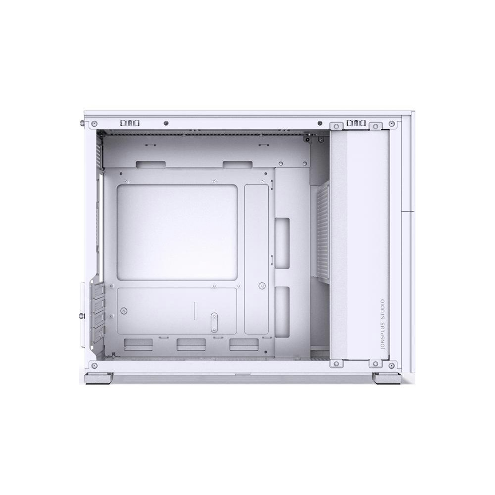 A large main feature product image of Jonsbo D31 Solid 31.3L Compact mATX Case w/ LCD (White)