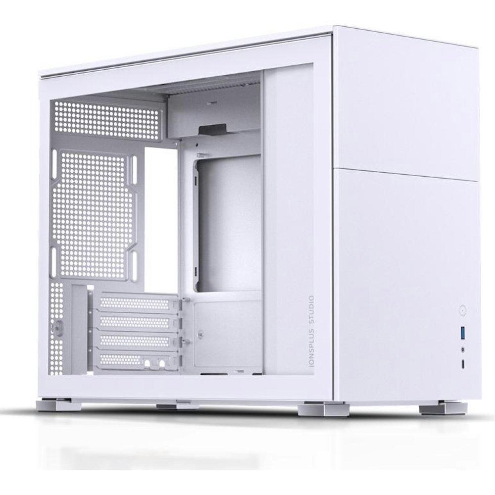 A large main feature product image of Jonsbo D31 Solid mATX Case - White