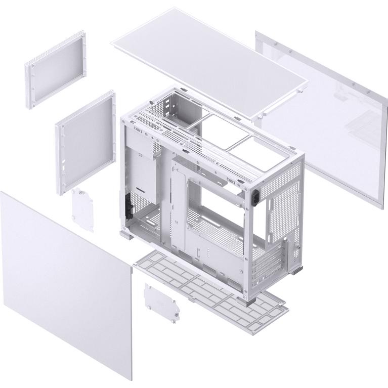 A large main feature product image of Jonsbo D31 Solid 31.3L Compact mATX Case (White)