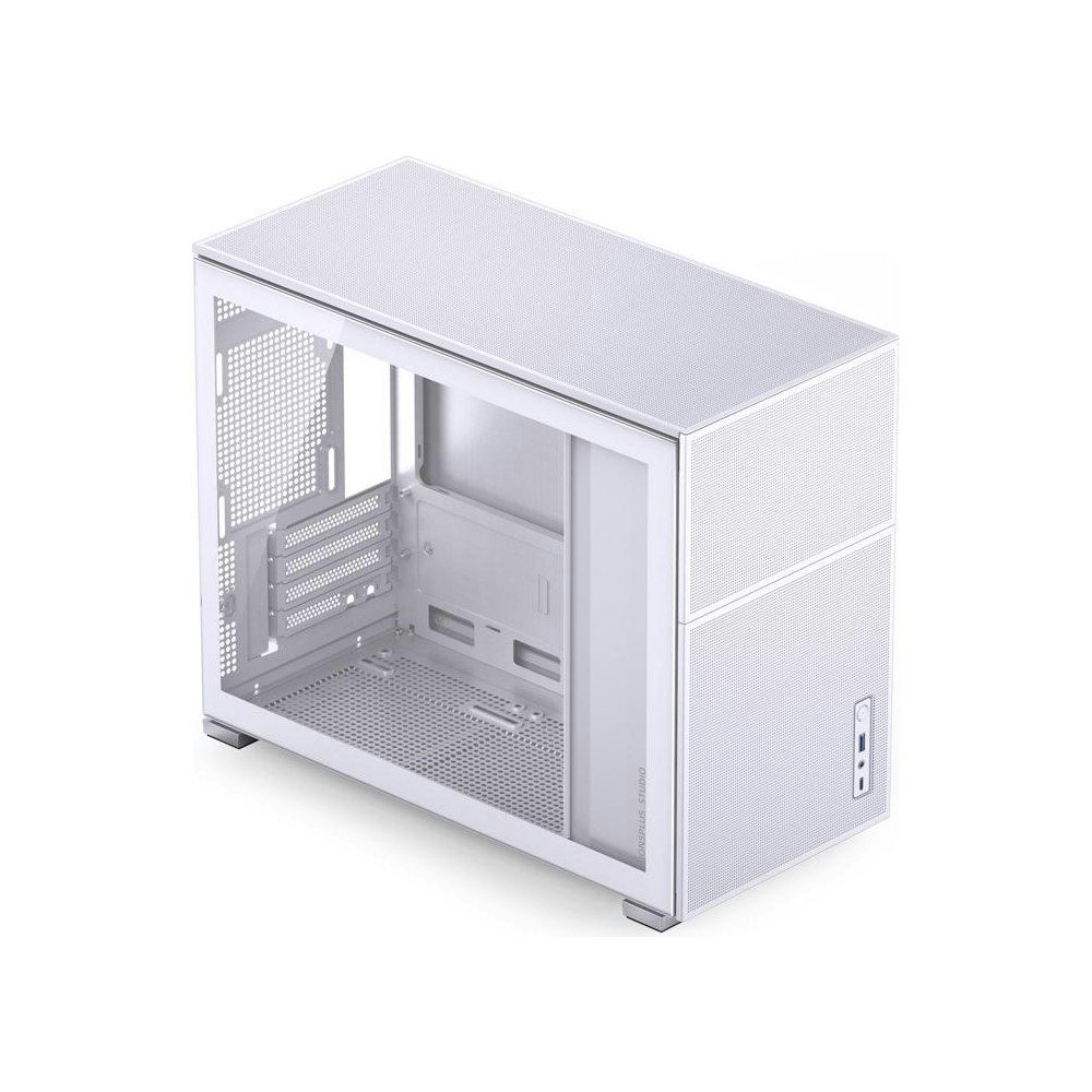 A large main feature product image of Jonsbo D31 Mesh mATX Case - White