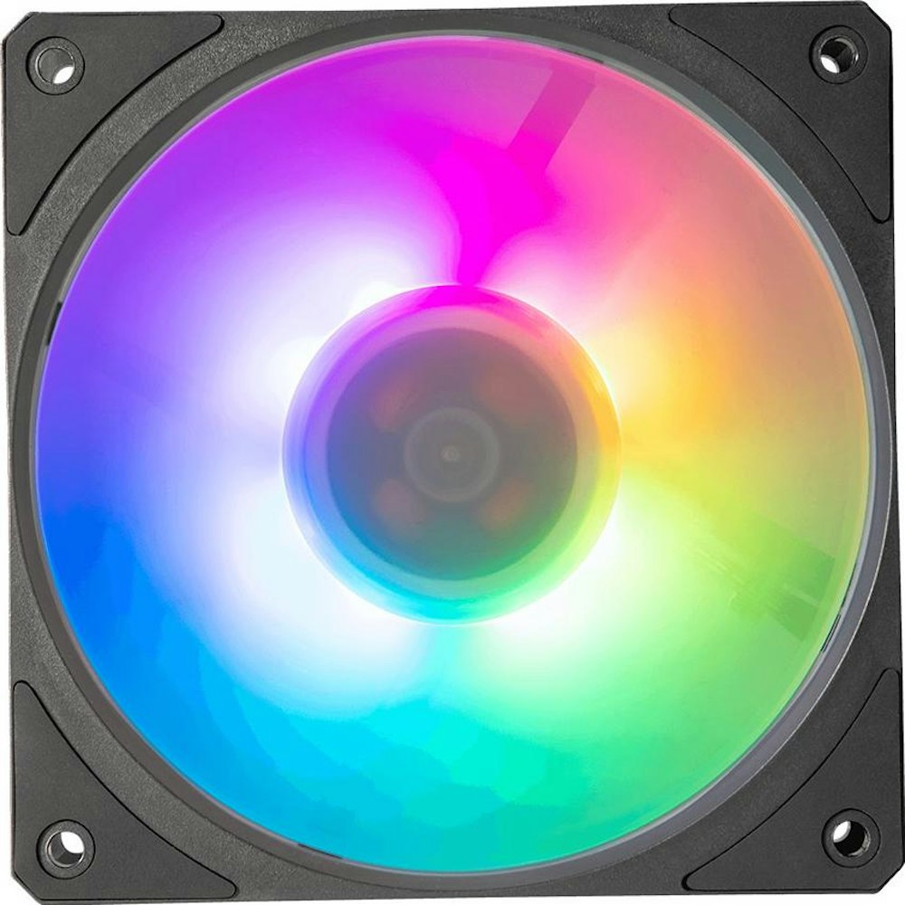 A large main feature product image of Cooler Master Mobius 120P ARGB 120mm PWM Cooling Fan