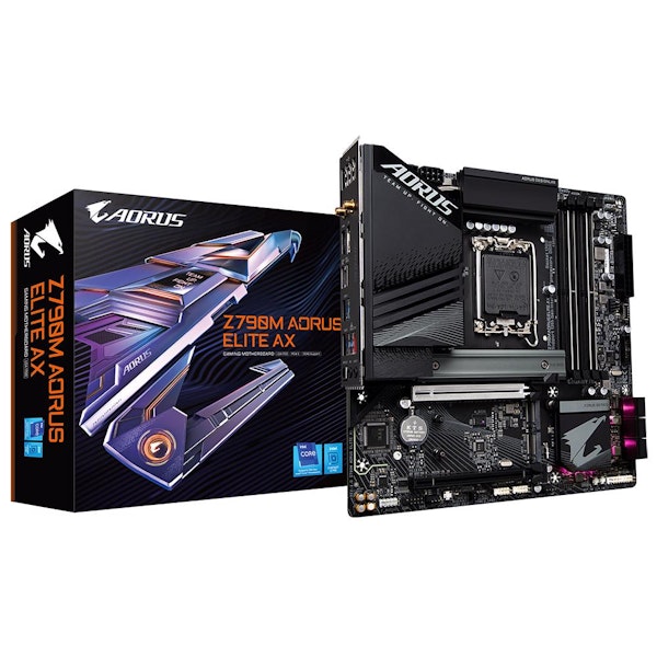 Gigabyte Z790M Aorus Elite AX LGA1700 mATX Desktop Motherboard | PLE ...